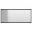 Bathroom Mirror Grey 80x1.5x37 cm Chipboard