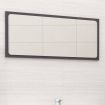 Bathroom Mirror High Gloss Grey 80x1.5x37 cm Chipboard