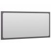 Bathroom Mirror High Gloss Grey 80x1.5x37 cm Chipboard