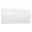 Bathroom Mirror White 90x1.5x37 cm Chipboard