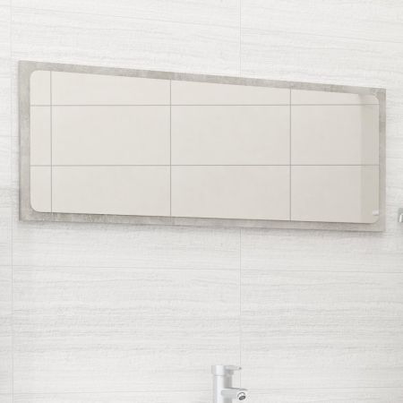 Bathroom Mirror Concrete Grey 90x1.5x37 cm Chipboard