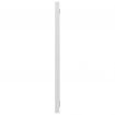 Bathroom Mirror High Gloss White 90x1.5x37 cm Chipboard