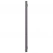 Bathroom Mirror High Gloss Grey 90x1.5x37 cm Chipboard