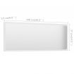 Bathroom Mirror White 100x1.5x37 cm Chipboard