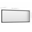 Bathroom Mirror Grey 100x1.5x37 cm Chipboard