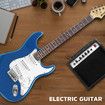 Melodic Stratocaster SSS Electric Guitar with 15W Amplifier Imperial Blue