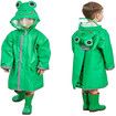 Kids Rain Wear,3D Cartoon Children Toddler Raincoat Jacket Poncho for Boy Girl