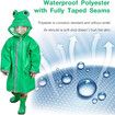 Kids Rain Wear,3D Cartoon Children Toddler Raincoat Jacket Poncho for Boy Girl