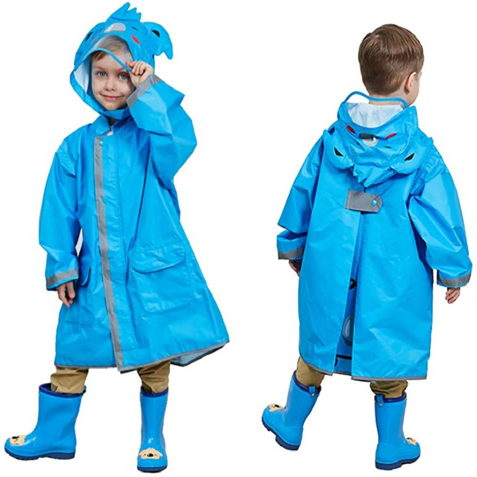 Kids Rain Wear,3D Cartoon Children Toddler Raincoat Jacket Poncho for Boy Girl