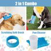 Dog Paw Cleaner, Anipaw Dog Paw Washer Cup with Towel Dog Cleaning Brush for Dogs /Cats, Silicone Pet Feet Cleaner for Muddy Paws