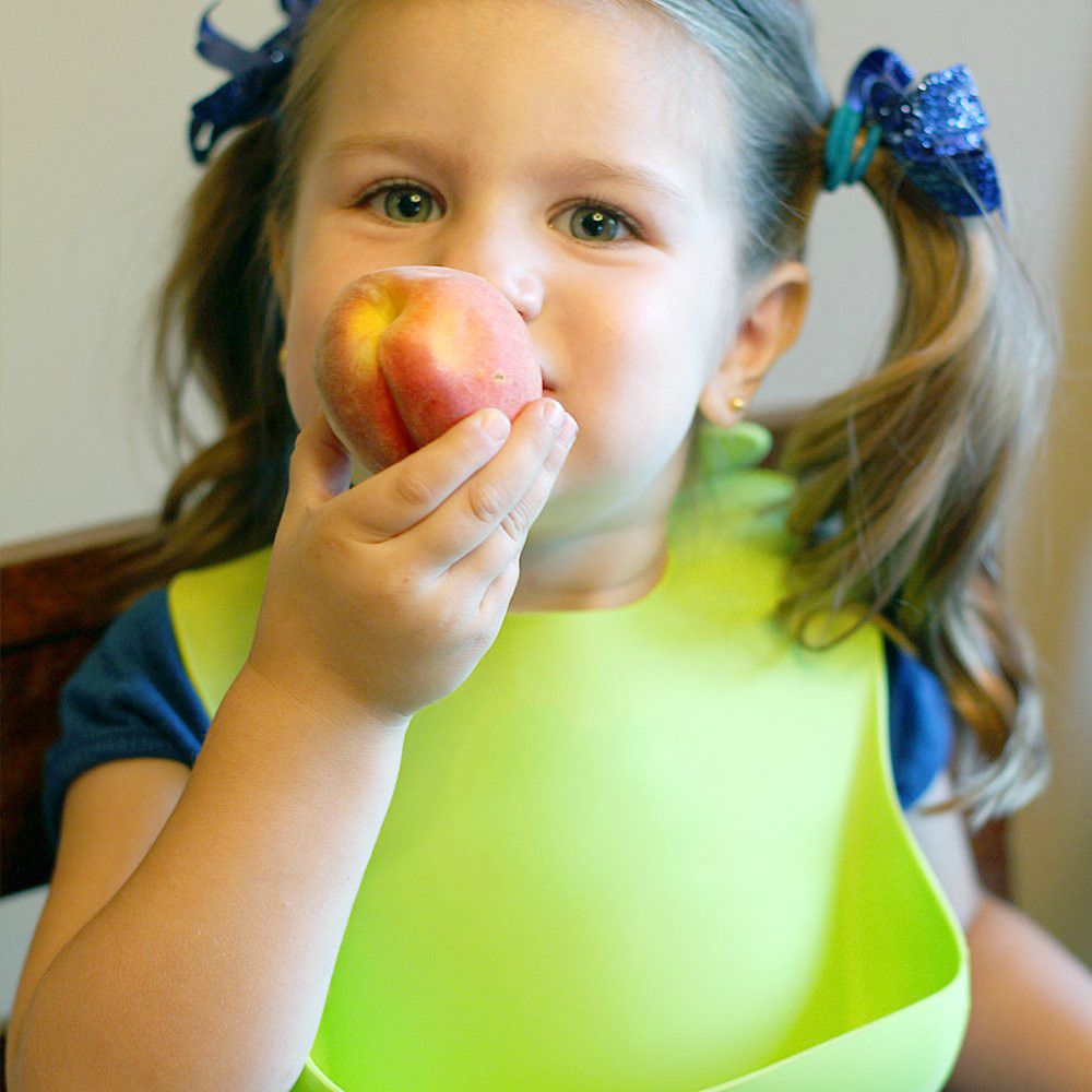 Silicone Baby Bibs Easily Wipe Clean - Comfortable Soft Waterproof Bib Keeps Stains Off, Set of 2 Colors (Lime Green/Turquoise)