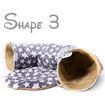 Cat Dog Tunnel Bed with Cushion Tube