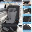 EPE Cushion Car Seat Protector Mat ,  Waterproof 600D Fabric Child Baby Pet Seat Protector with Storage Pockets for SUV, Sedan, Truck