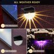 Solar Deck Lights Outdoor,Solar Step Light Waterproof Solar Fence Lights (1Pack)