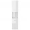 Bathroom Cabinet High Gloss White 30x30x130 cm Chipboard