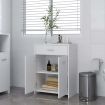 Bathroom Cabinet White 60x33x80 cm Chipboard
