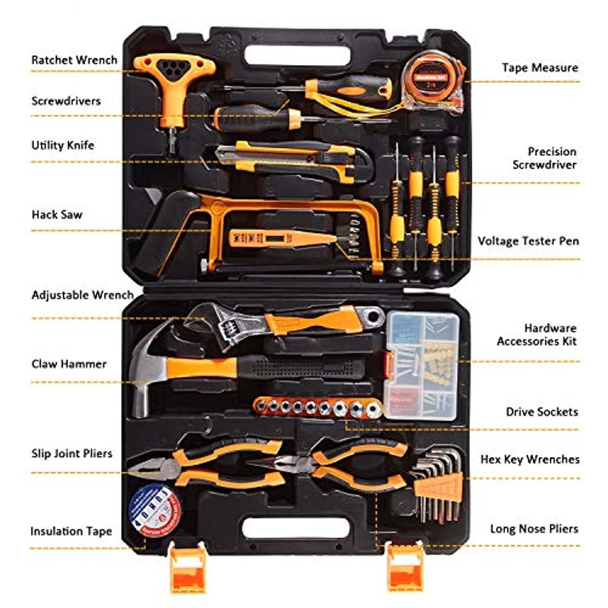 Home Repair Tools Kit 82 Pieces Crazy Sales