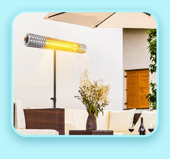 Heavy Duty Adjustable Tripod Stand for Maxkon Outdoor Infrared Heaters