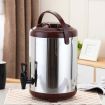 16L Portable Insulated Cold/Heat Coffee Tea Beer Barrel Brew Pot With Dispenser