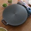 Cast Iron Induction Crepes Pan Baking Cookie Pancake Pizza Bakeware