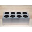 18/10 Stainless Steel Commercial Conical Utensils Cutlery Holder with 8 Holes