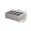 18/10 Stainless Steel Commercial Conical Utensils Cutlery Holder with 8 Holes