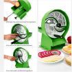 Commercial Manual Vegetable Fruit Slicer Kitchen Cutter Machine Green