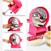 Commercial Manual Vegetable Fruit Slicer Kitchen Cutter Machine Pink