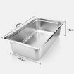 4X Gastronorm GN Pan Full Size 1/1 GN Pan 15cm Deep Stainless Steel Tray With Lid