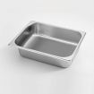 4X Gastronorm GN Pan Full Size 1/2 GN Pan 6.5cm Deep Stainless Steel Tray With Lid