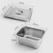 4X Gastronorm GN Pan Full Size 1/2 GN Pan 15cm Deep Stainless Steel With Lid