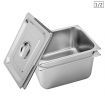 2X Gastronorm GN Pan Full Size 1/2 GN Pan 20cm Deep Stainless Steel Tray With Lid