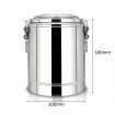 12L Stainless Steel Insulated Stock Pot Dispenser Hot & Cold Beverage Container