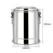22L Stainless Steel Insulated Stock Pot Dispenser Hot & Cold Beverage Container