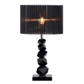 60cm Black Table Lamp with Dark Shade LED Desk Lamp