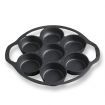 32cm Cast Iron Takoyaki Fry Pan Octopus Balls Maker 7 Hole Cavities Grill Mold