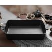 2X 38cm Cast Iron Rectangle Bread Cake Baking Dish Lasagna Roasting Pan