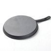2X 26cm Round Cast Iron Frying Pan Skillet Griddle Sizzle Platter