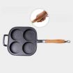 2X 4 Mold Cast Iron Breakfast Fried Egg Pancake Omelette Fry Pan