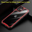 Designed for iPhone 12 pro max Shockproof Protective Phone Case Slim Thin Cover (6.7'') -Red