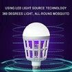 2 Pack Bug Zapper 2-in-1 Mosquito Light Bulbs Electronic Insect & Fly Killer Lamp