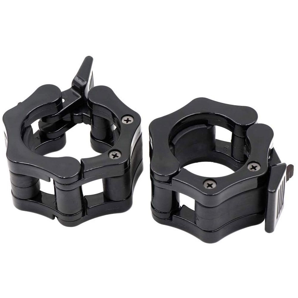 Olympic Barbell Clamps 2 inch Quick Release Pair of Locking 2