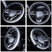 Luxurious Diamond Rhinestone Bling Leather Car Steering Wheel Cover-Universal fit 15"/38cm