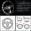 Luxurious Colorful Rhinestone Bling Leather Car Steering Wheel Cover Col.Rhombus Diamond-Universal fit 15"/38cm