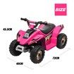 Kids Ride On Toy 6V Electric ATV Quad Rechargeable Battery Pink 