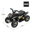 Kids Ride On Toy 6V Electric ATV Quad Rechargeable Battery Black 