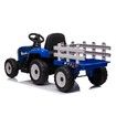 Kids Farm Tractor Electric Ride On Toys 2.4G R/C Remote Control Cars w/ Trailer Blue 