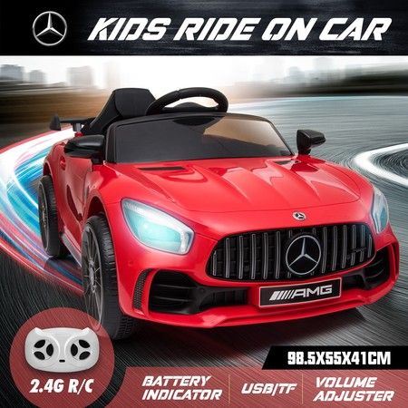 Mercedes-Benz Licensed Children Kids Electric Cars Ride on Toy 2.4G R/C Remote Control Age 3+ Red