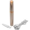Painless Eyebrow Hair Remover - The ultimate brow and electric shaver tool, a professional facial hair shaver for women (Gold)