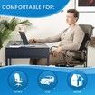 Comfort Lumbar Support Pillow for Office Chair - Pure Memory Foam Back Cushion for Car (Black)